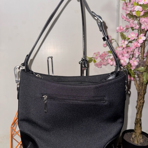 Joy Mangano Black Shoulder Bag with Adjustable Strap - Picture 3 of 12